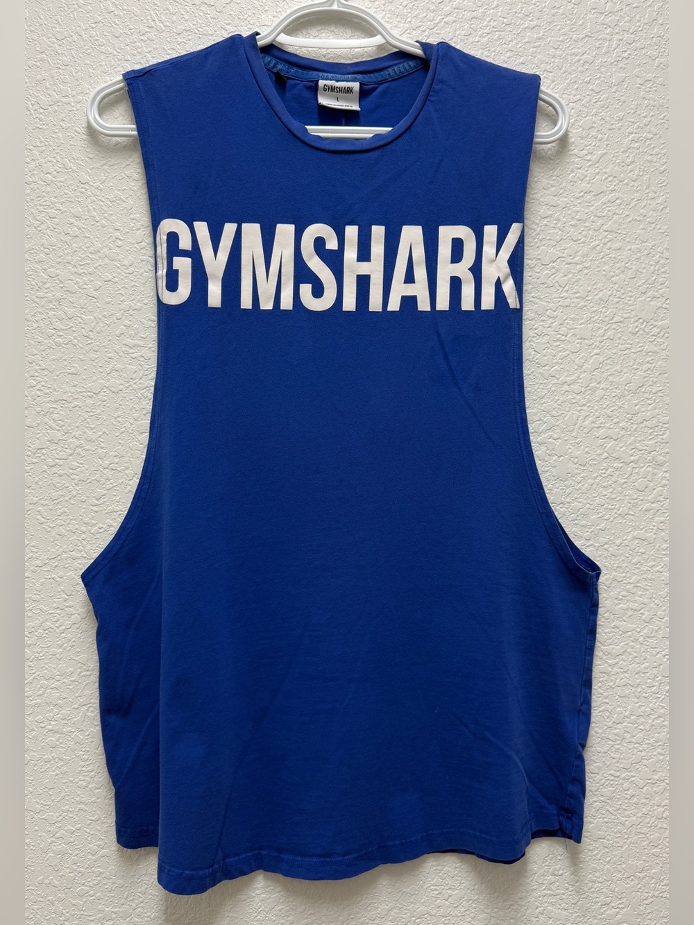 Gymshark Royal Blue Sleeveless Tank Top Muscle T-Shirt Men’s Size Large